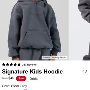 Comfrt Kids Hoodie - Steel Grey UNiSEX